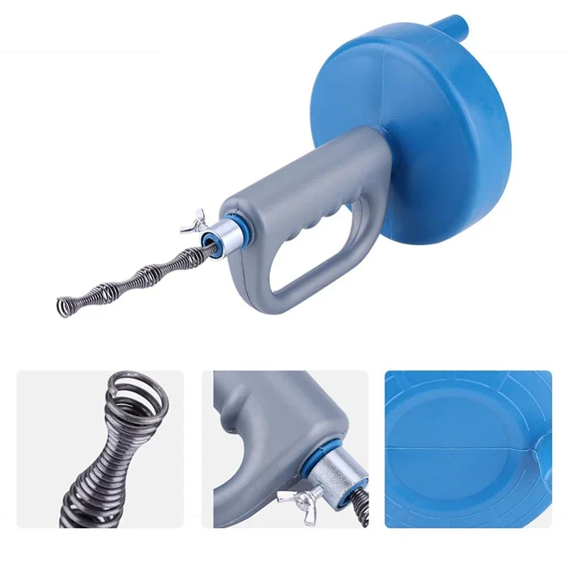 Drain Pipe Dredge Cleaner Sink Auger Hair Clog Remover Heavy Duty Pipe Snake for Bathtub Sink Kitchen Shower Cleaner 3/5/7/10m