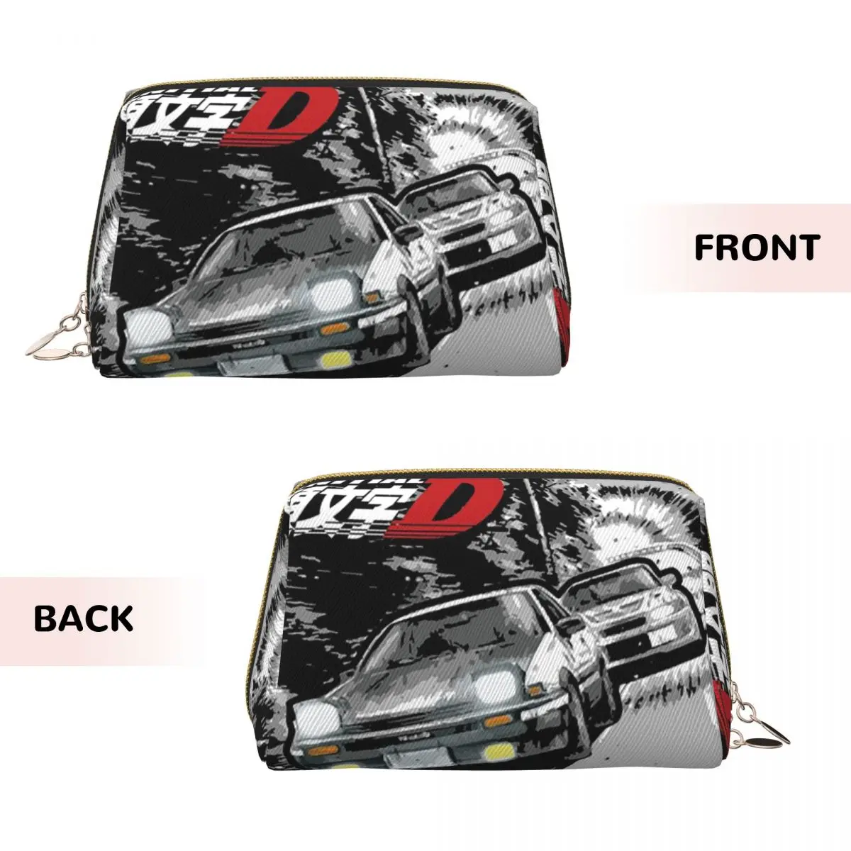 Initial D - Mountain Drift Racing AE86 Women Cosmetic Bags Travel Makeup Organizer Pouch Toiletry Storage Dopp Kit Case