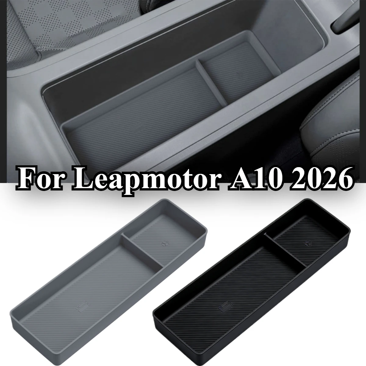 

Custom Fit Silicone Center Console Organizer For Leapmotor A10 2026, Armrest Storage Box Tray Anti-Slip Interior Car Accessories