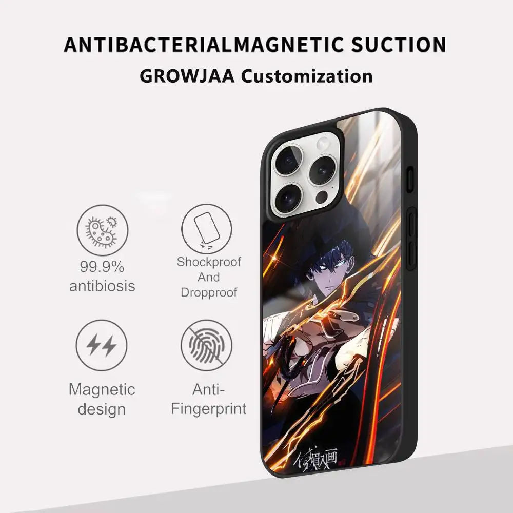 حافظة هاتف كول سولو L-Levelings لهاتف آيفون 16 15 14 13 برو ماكس بلس غطاء شحن لاسلكي مغناطيسي صغير Magsafe