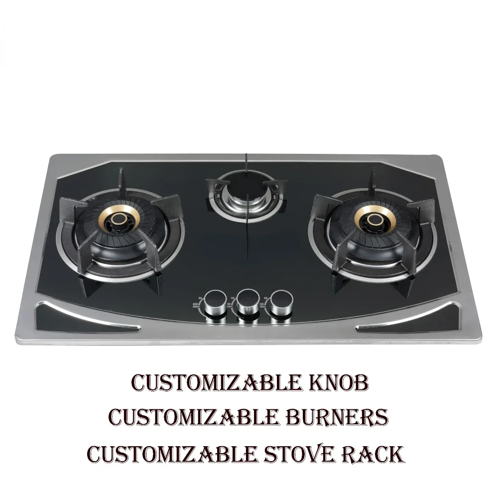 3 Burner Gas Hob Reasonable Price Table Gas Cooker/Buit-in Cooktop