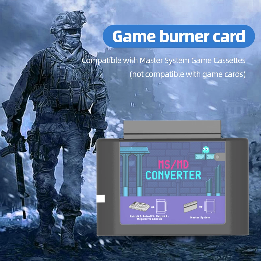 MS إلى MD لعبة الموقد بطاقة بطاقة الألعاب محول لعبة الكاتب بطاقة ل SEGA Mega Drive لنظام ماستر ل Megedrive