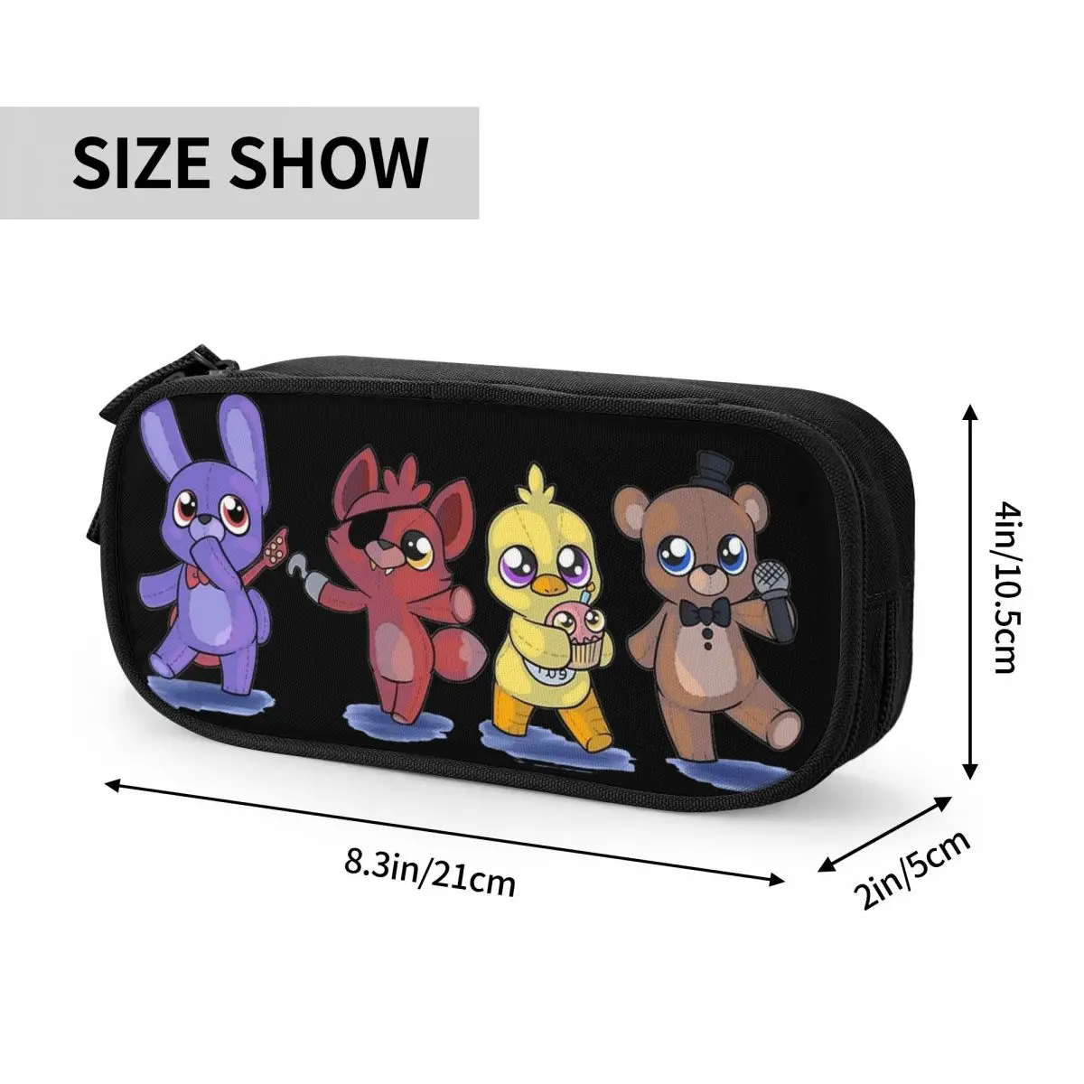 Lovely Fnaf Movie Pencil Case Pencilcases Pen for Girl Boy Large Storage Bag Students School Gift Stationery