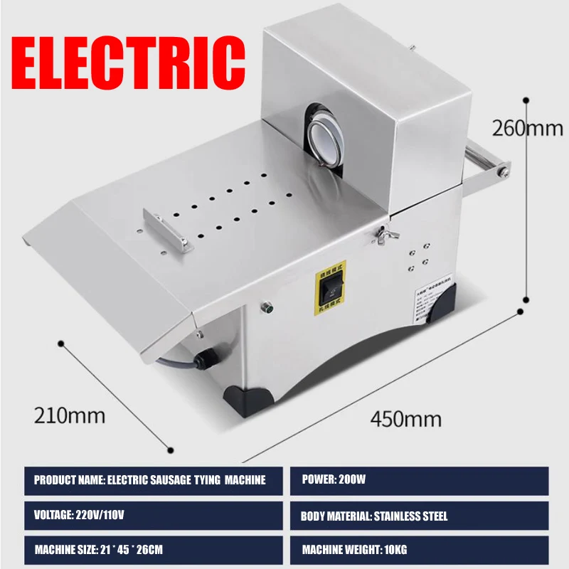 Elektrische Wurst Twisting Knotter Bindemaschine Wurstbindemaschine