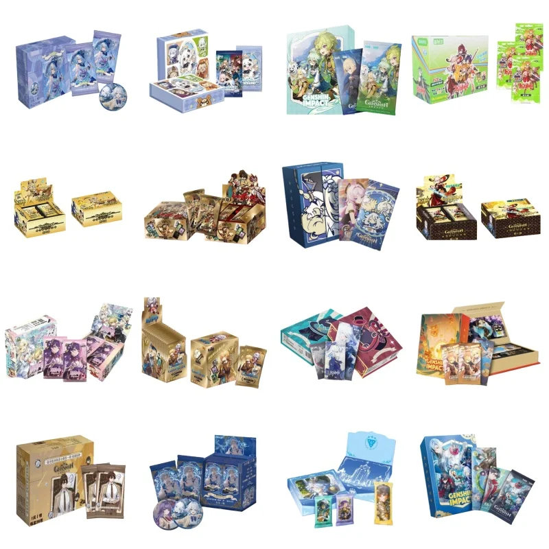 

Genshin Impact Game Card Characters Collection of Anime Flashcard Animation Goddess Sister Beautiful Girl Card for Kids Fans
