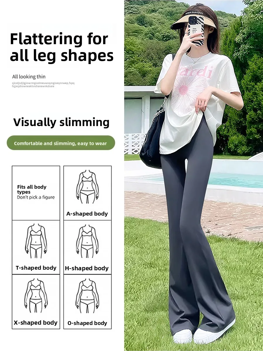 Hohe Taille Yoga Hosen 70 cm hoch Erweiterte Flare Sport Damen Oberbekleidung Frühling Herbst Sle Bauch Abnehmen Bauch Kontrolle