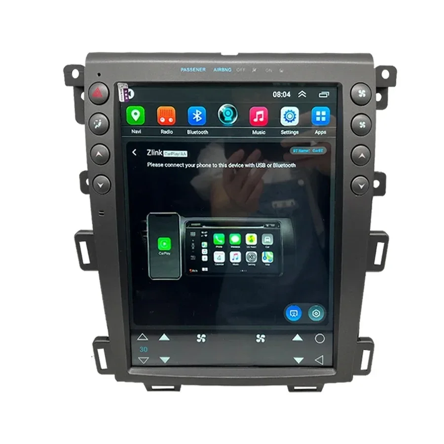 12,1 pulgadas para Ford Edge 2008-2014 Android 13 reproductor Multimedia navegación Gps para coche unidad principal de Radio estéreo Qualcomm con Wifi 4g