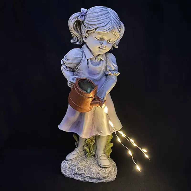 

Solar Angel Figurines Resin Garden Fairy Figurines Multipurpose Girl Decoration For Flower Beds Decorative Outdoor Sculpture For