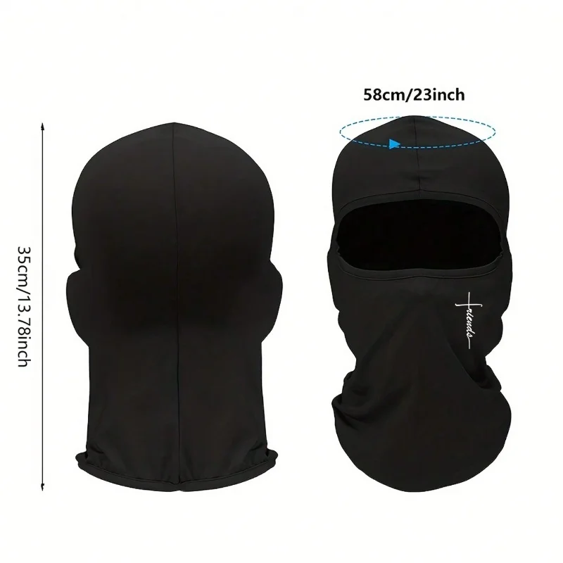 1pc New Cross Print Ski Mask Balaclava Face Mask For Men UV Protection Windproof Scarf For Snowboard Motorcycle Christmas