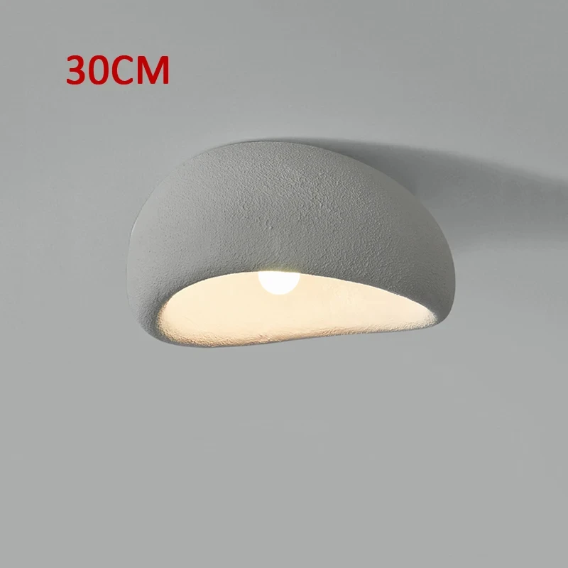 30CM nowa popularna lampa sufitowa w stylu Wabi Sabi skandynawska minimalistyczna komercyjna dekoracja domu biała szara lampa pokojowa Led YX377DJ