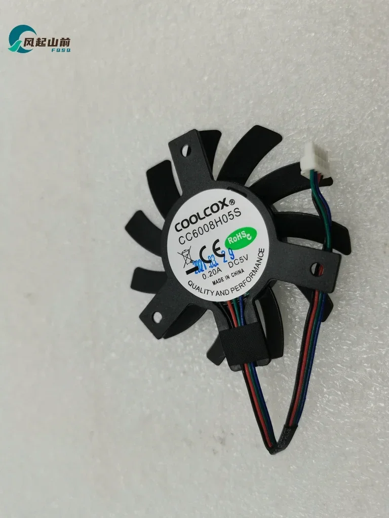 교육용 기계 팬용 냉각 팬 CC6008H05S 5V 0.2A 6008 40X40X40MM 마더보드