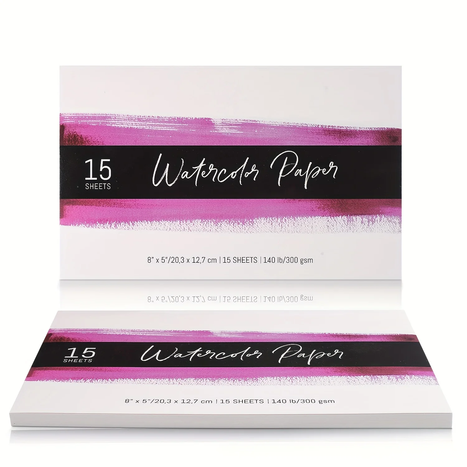 Wood Pulp Watercolor Painting Book for Beginners Watercolor Painting Book Medium Coarse Grain 15 Pages 300g