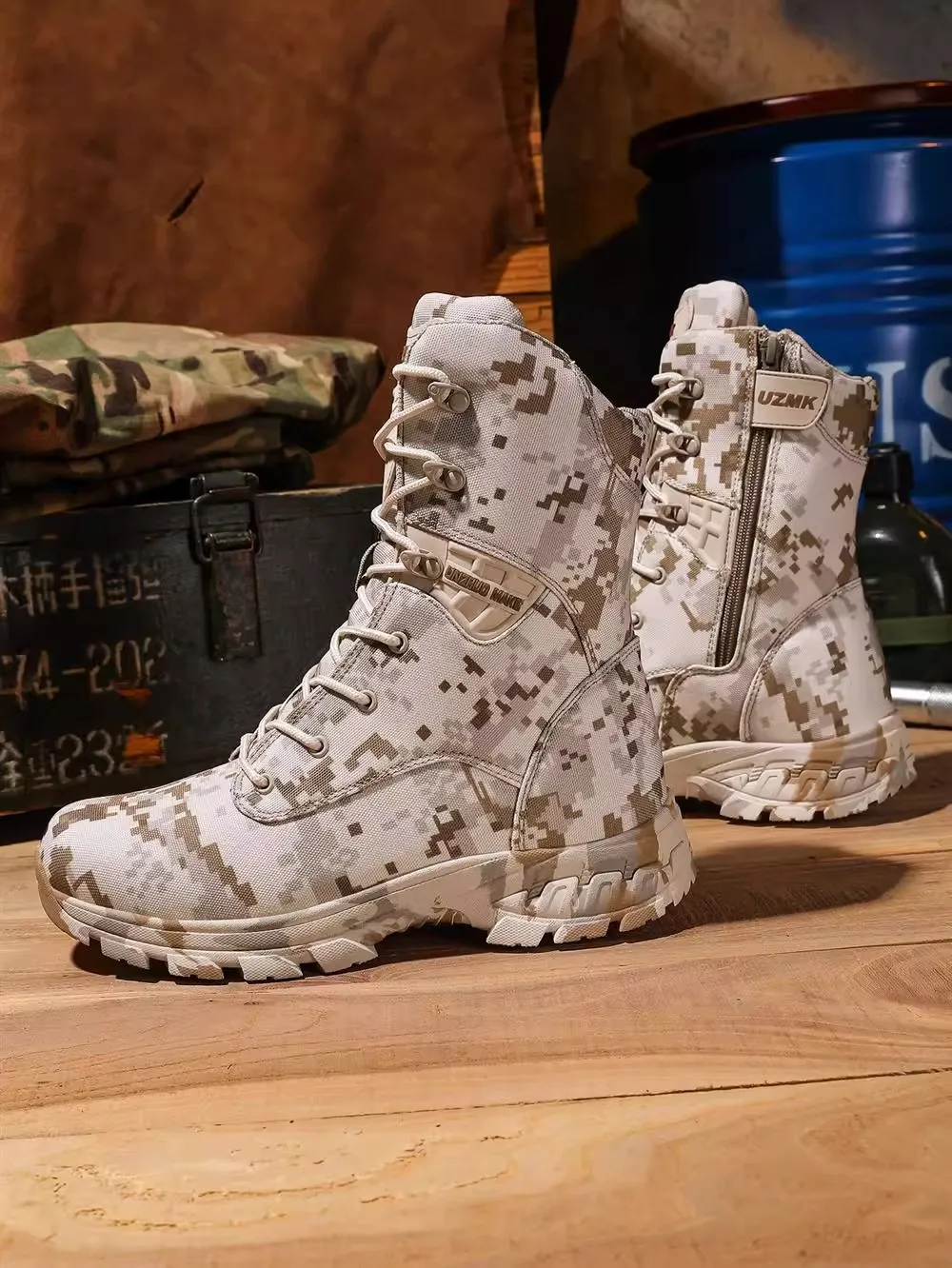 2025 New Men's Hiking Shoes Men's Designer Hiking Shoes Camouflage Hunting Shoes Men's Anti-Slip Rock Climbing Shoes