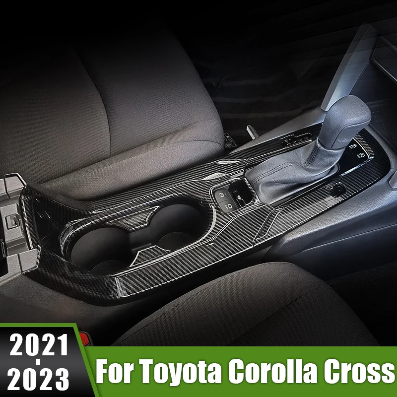 

For Toyota Corolla Cross XG10 Hybrid 2021 2022 2023 Car Center Console Gear Shift Box Panel Sticker Decal Trim Cover Accessories