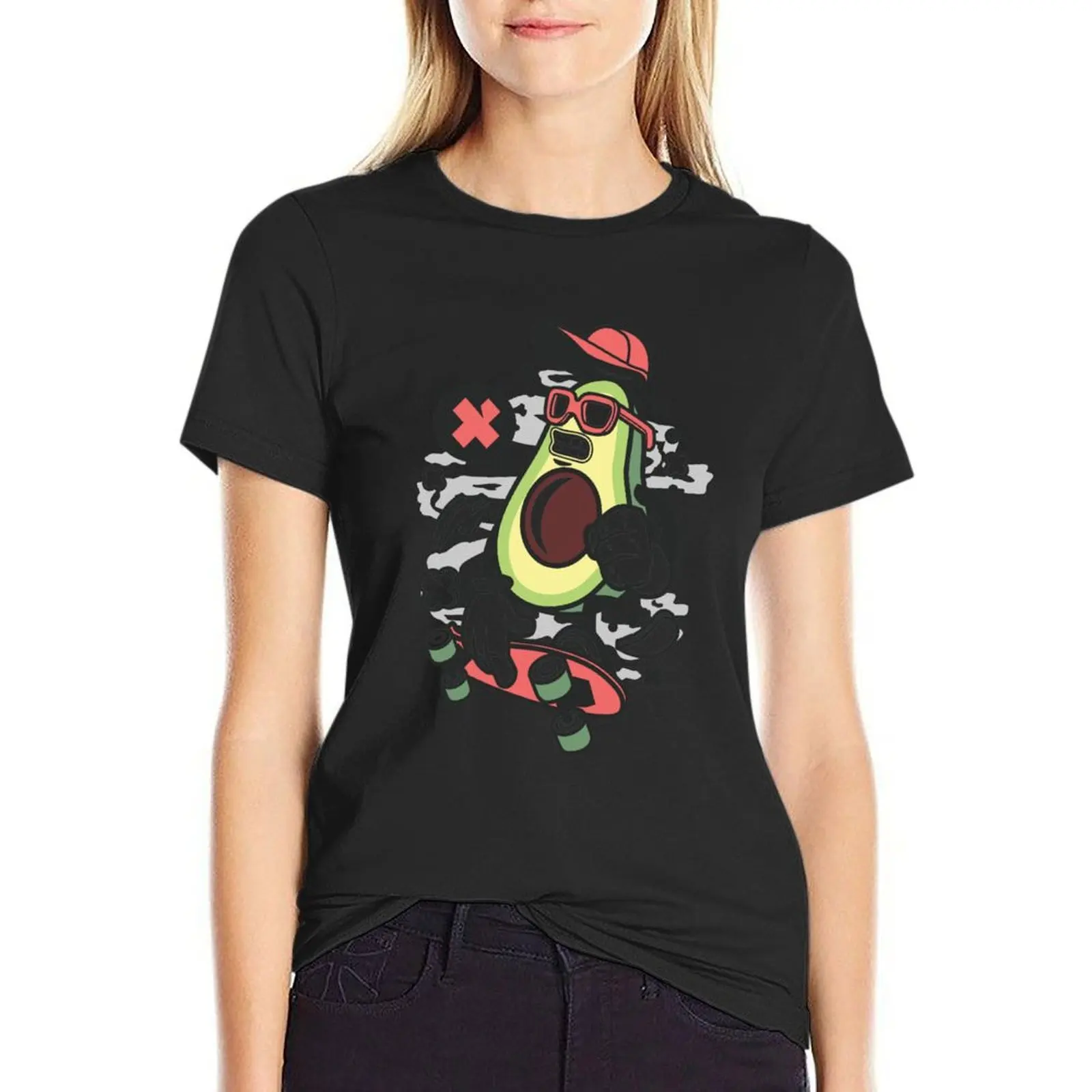 Avocado Skater T-Shirt funny tops Aesthetic clothing oversized oversized t shirts for Women