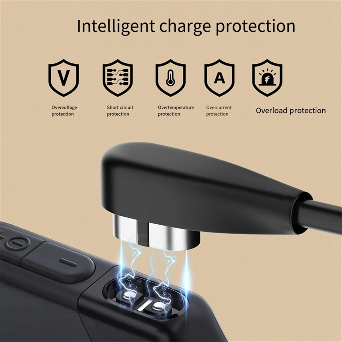 Cable de carga rápida SCLS para auriculares Bluetooth de conducción ósea AS800/S803/S810 Cable de carga magnético USB