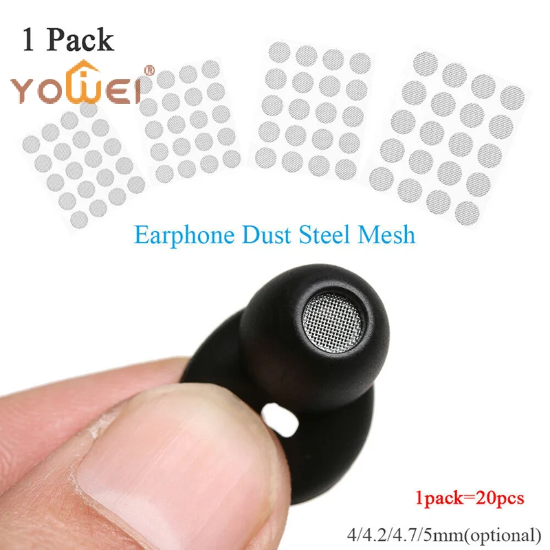 Latest Earphone Dustproof Network Steel Mesh 4mm 4.2mm 4.7mm 5mm Accessories DIY
