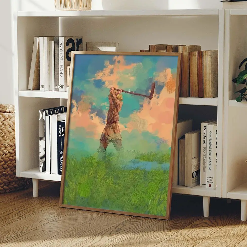 Moderne Comic Anime Retro Wandkunst, HD-Leinwanddruck-Poster, geeignet für Zuhause, Wohnzimmer, Raumdekoration, Gemälde