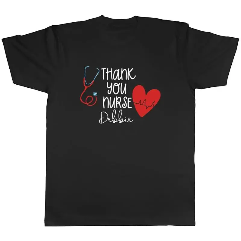 T-shirt personnalisé pour homme « Merci infirmière » – Cadeau de remerciement pour les soignants