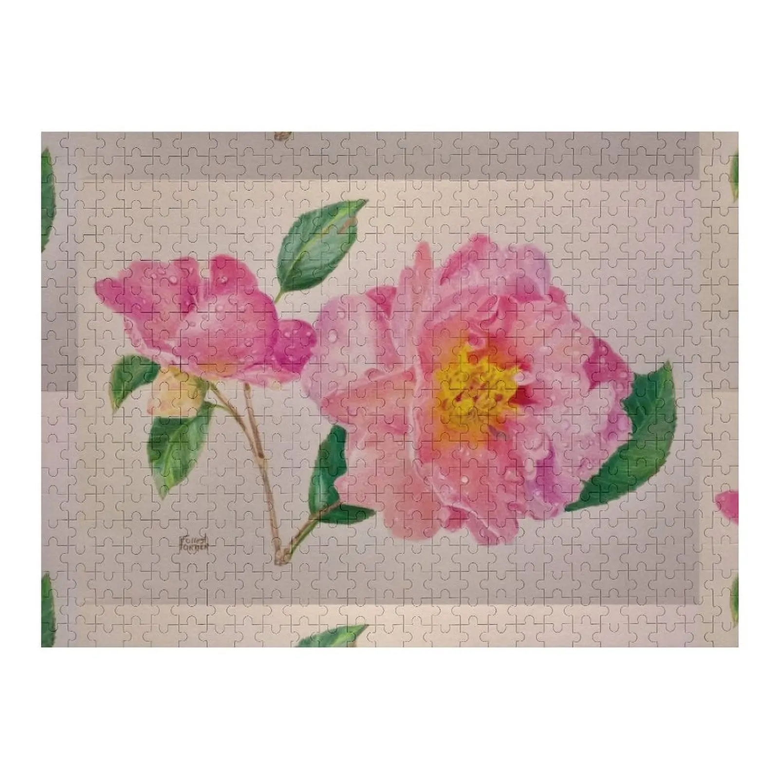 

Camellias Jigsaw Puzzle Custom Jigsaw Works Of Art Customized Photo Custom Kids Toy Puzzle