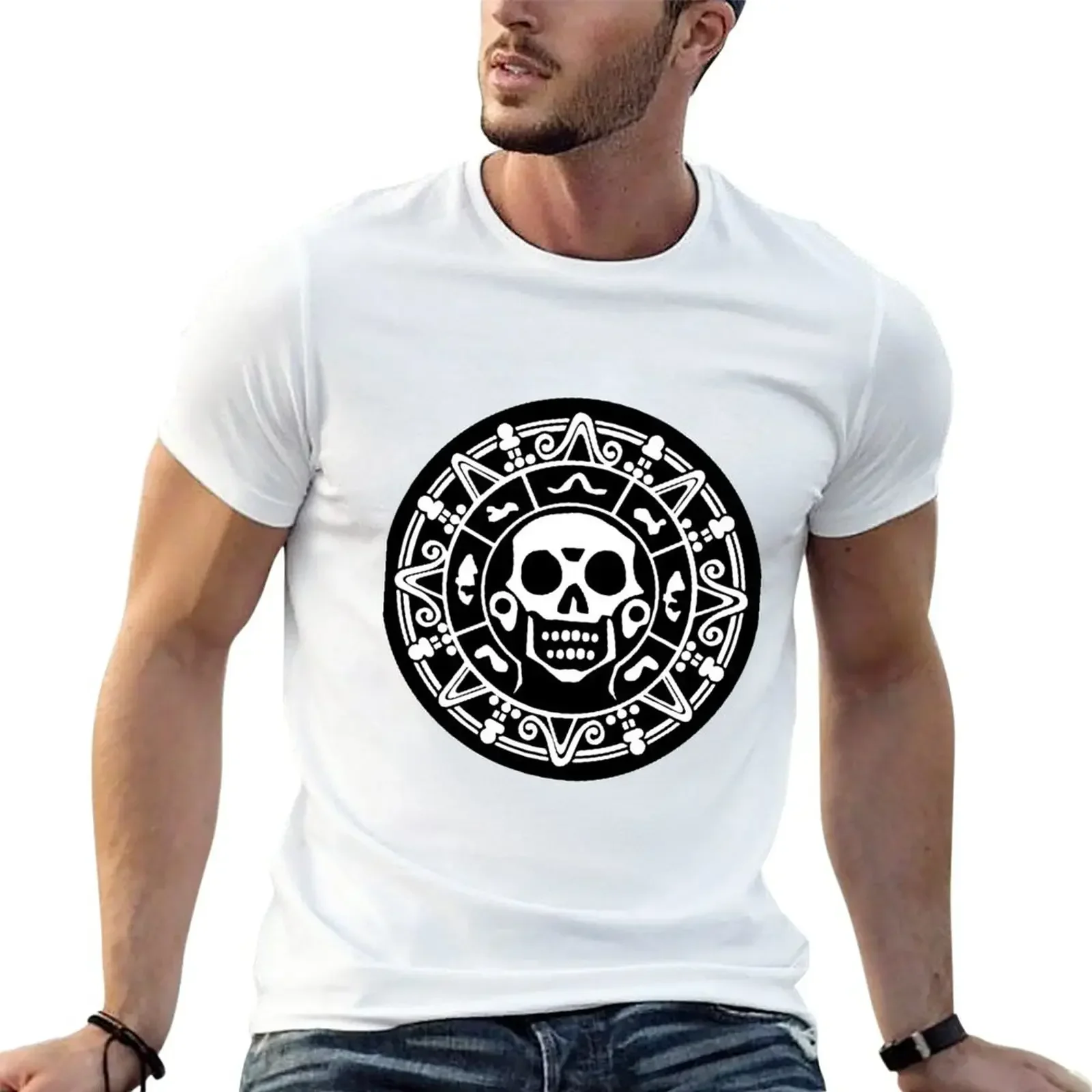 Medallion B & N T-Shirt cute clothes shirts graphic tees funnys slim fit t shirts for men