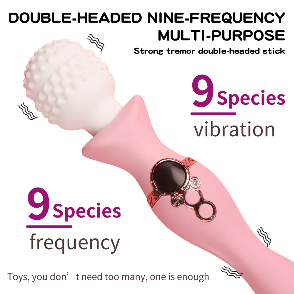 New Sex Toys Dildo Powerful Vibrator for Women AV Magic Wand G-spot Orgasm Masturbator Double Head Stimulation Vibrator