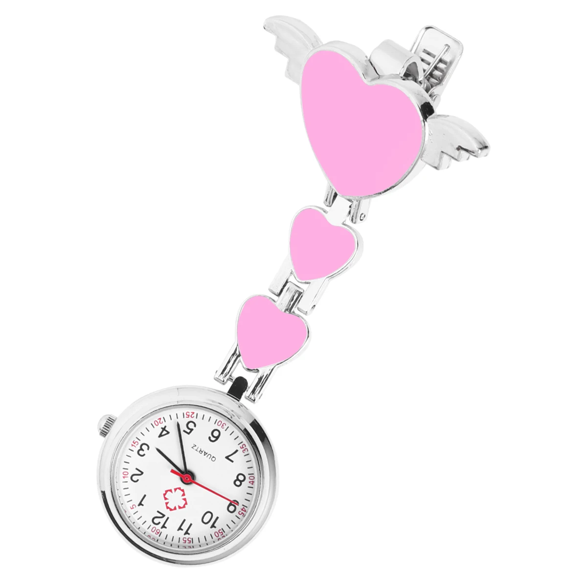 

Nurse Watch Pocket Heart shaped Accessories for Enfermeras Doctor Pink Fob Watches Fashion Hanging Creative Personalized