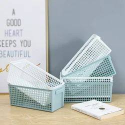 Desktop Basket Snack Storage Hollow Rectangular Storage Basket Widely Used In Families, Balconies, Living Rooms And Bathrooms