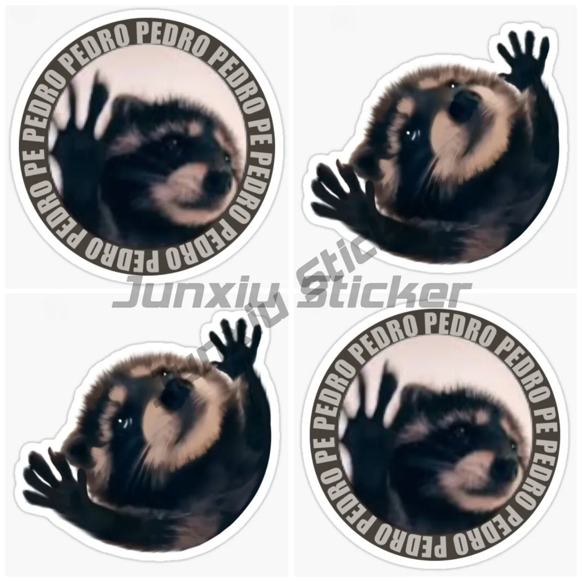 

Pedro Pedro Raccoon Funny Decals for Window Living Room Bumper Home Stickers Anime Car Stickers