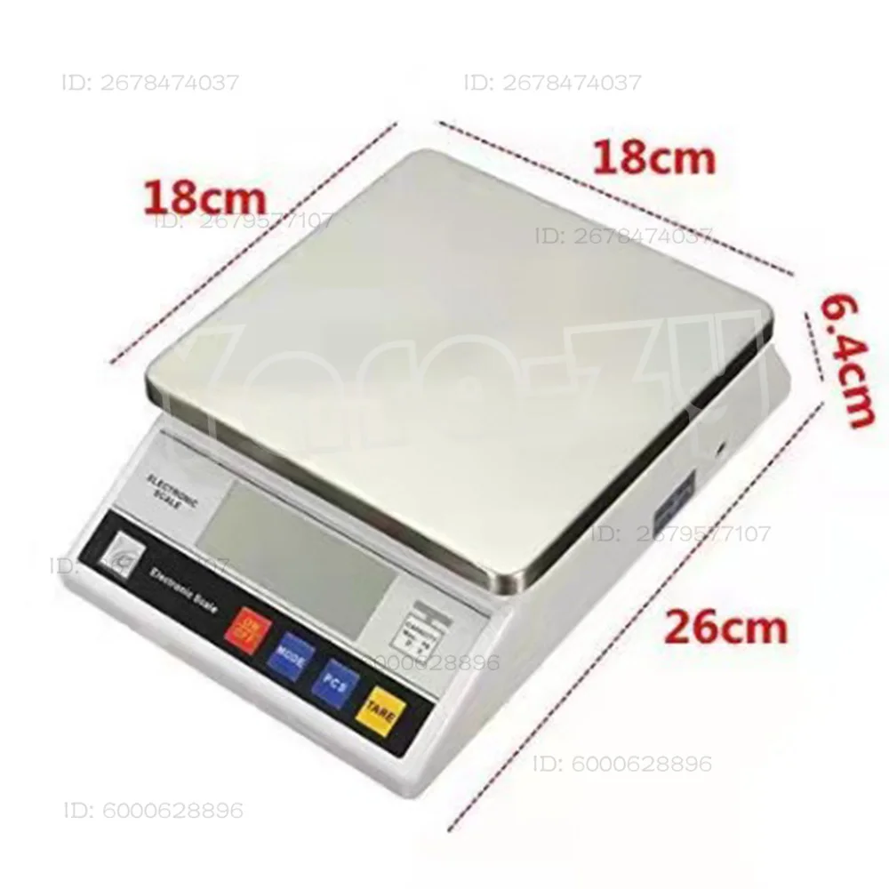 10kg x 0.1g Digital Precision Electronic Laboratory Balance Industrial Weighing Scale Balance w/ Counting Table Top Scale