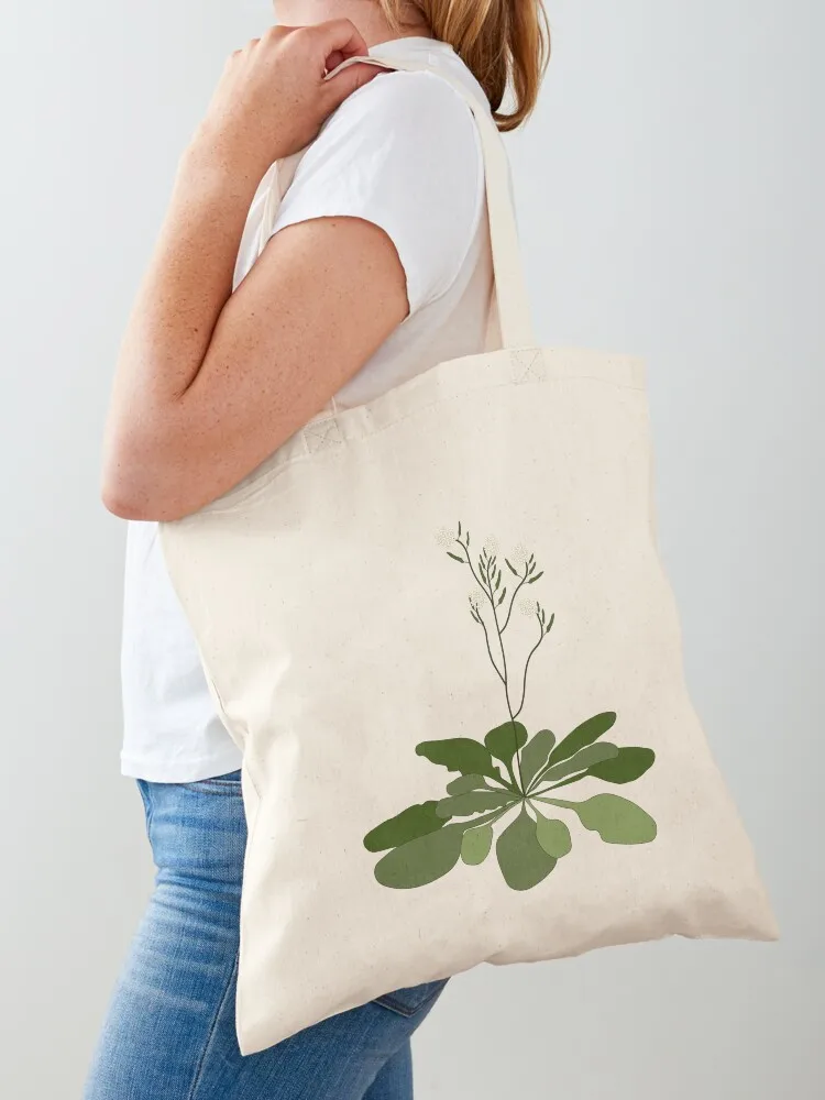 

Arabidopsis - STEM - Experiment - Floral Illustration Tote Bag shopping bag logo Lady bag Big