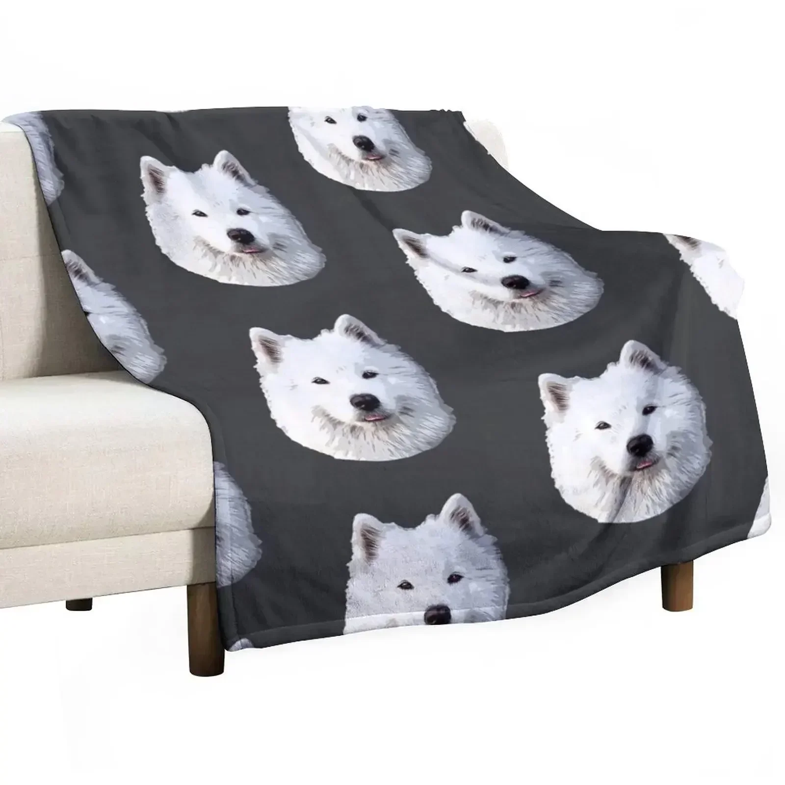 Samoyed- Stunning Dog! Throw Blanket Furrys blankets ands Sofas Hair Beach heavy to sleep Blankets