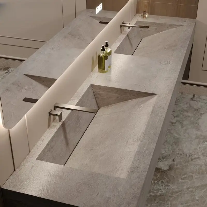 

Rock Slab Integrated Basin, Bathroom Cabinet Combined Washbasin, Washbasin, Toilet, Washbasin, Hotel Simple Washbasin