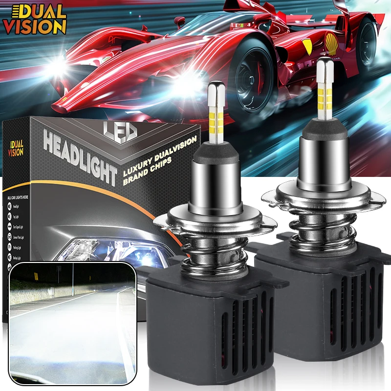 

Dualvision LED H7 360 H1 H4 H8 H9 H11 9005 HB3 9006 HB4 Car Headlight Bulbs 6000K White Fog Light Plug&Play Turbo Car Auto Lamps