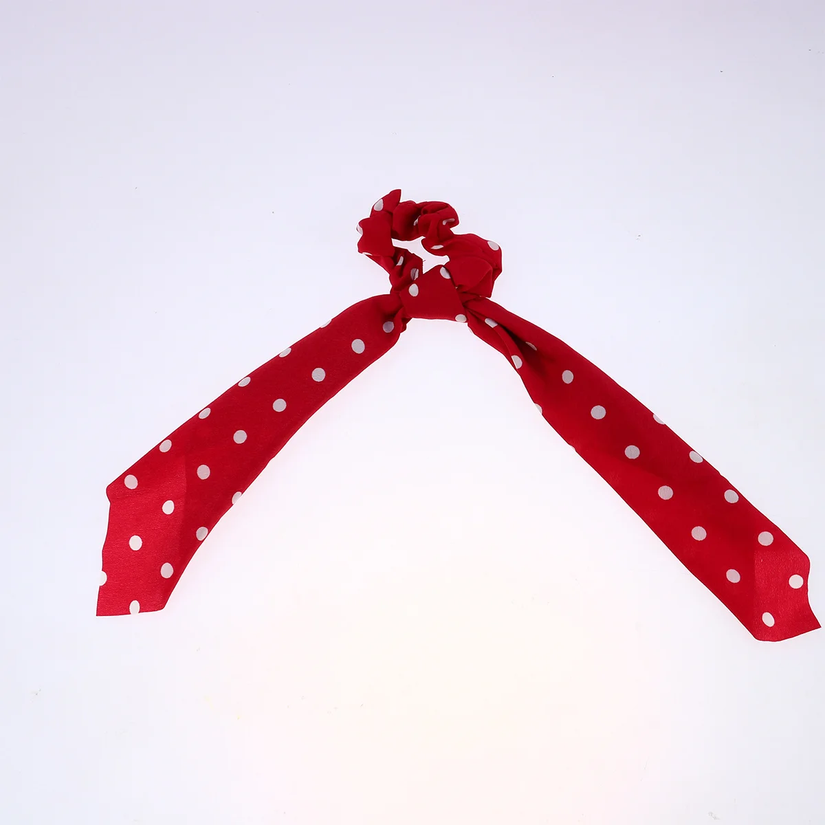 

6 шт., набор веревок для волос в горошек, кольцо для толстой кишки, держатель для хвоста для женщин, повседневное использование, резинка для волос с бантом и принтом