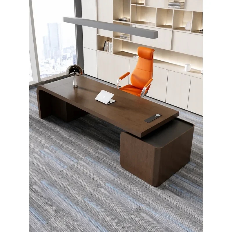 Modern Executive Desk Simple Office Table Multifunctional Single High End President Desk for Boss Chairperson Workspace