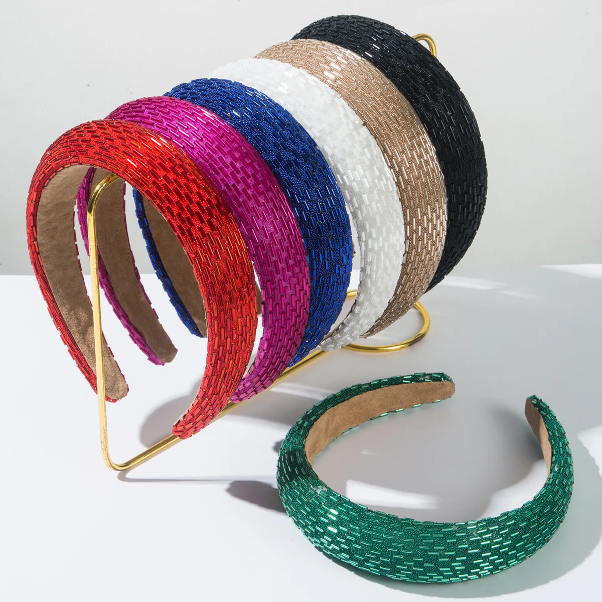 

New Fashion Ins Style Simple High-end Sense Luxury Full Diamond Headband Temperament Versatile Hair Accessories