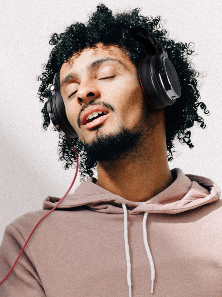 Oneodio ecouteurs avec fil Casque de studio hi-fi professionnel pour DJ avec micro, pour téléphone et PC 3