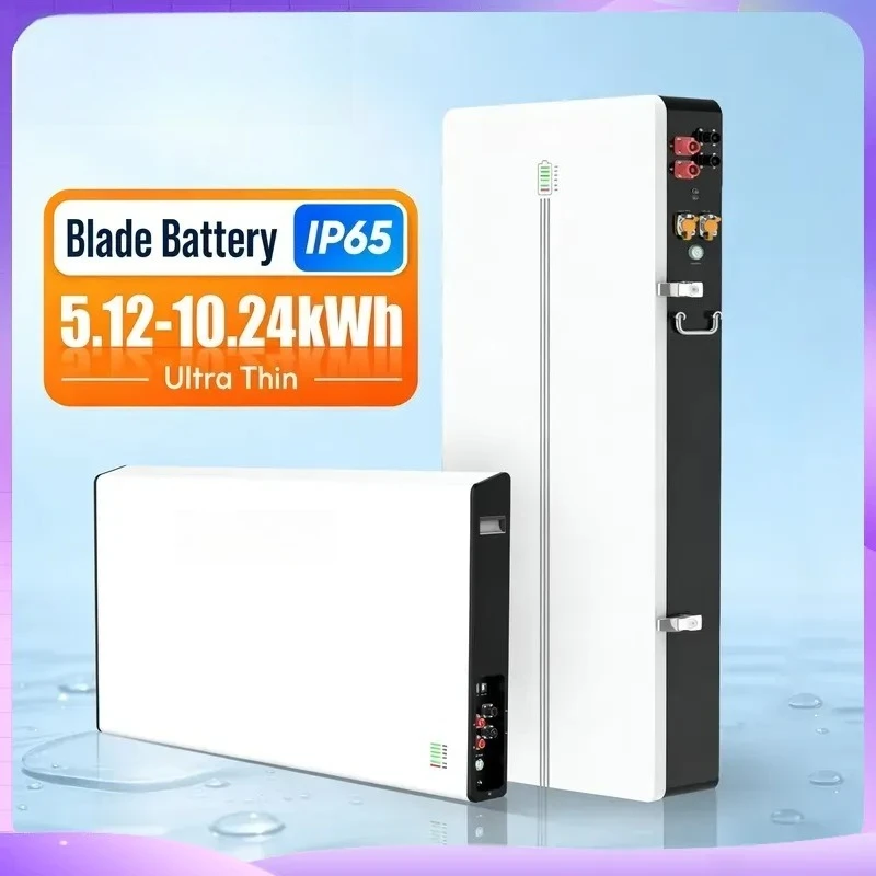 48V 200Ah LiFePO4 Battery 5kWh 10kWh Solar Energy Storage System 6000 Cycles Deep Cycle Lithium Ion Battery Pack for Home