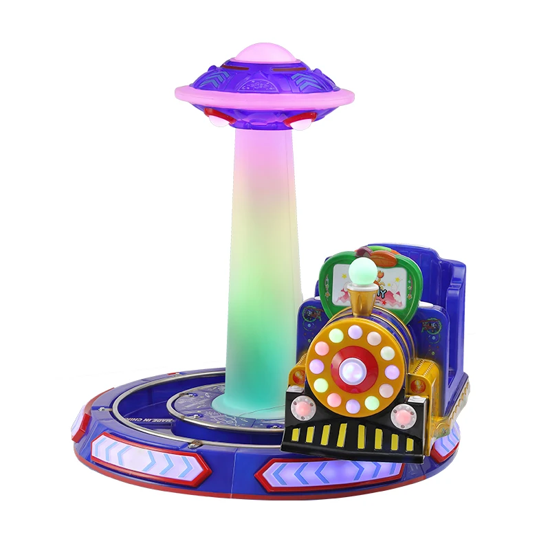 

2025 New rotating track train Electric rocking car Children's coin-operated rocking machine Supermarket lift rocking car