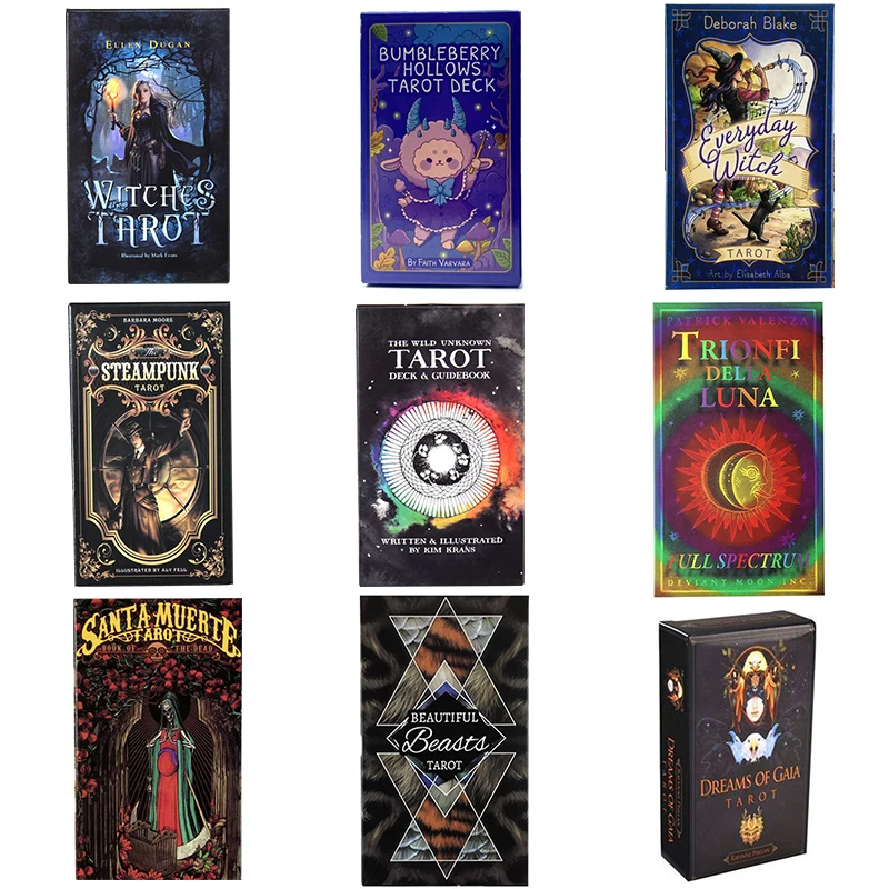 Dreams of Gaia Tarot Cards Witchcraft Supplies Board Games for Adults Art Nouveau High Quality Special Style