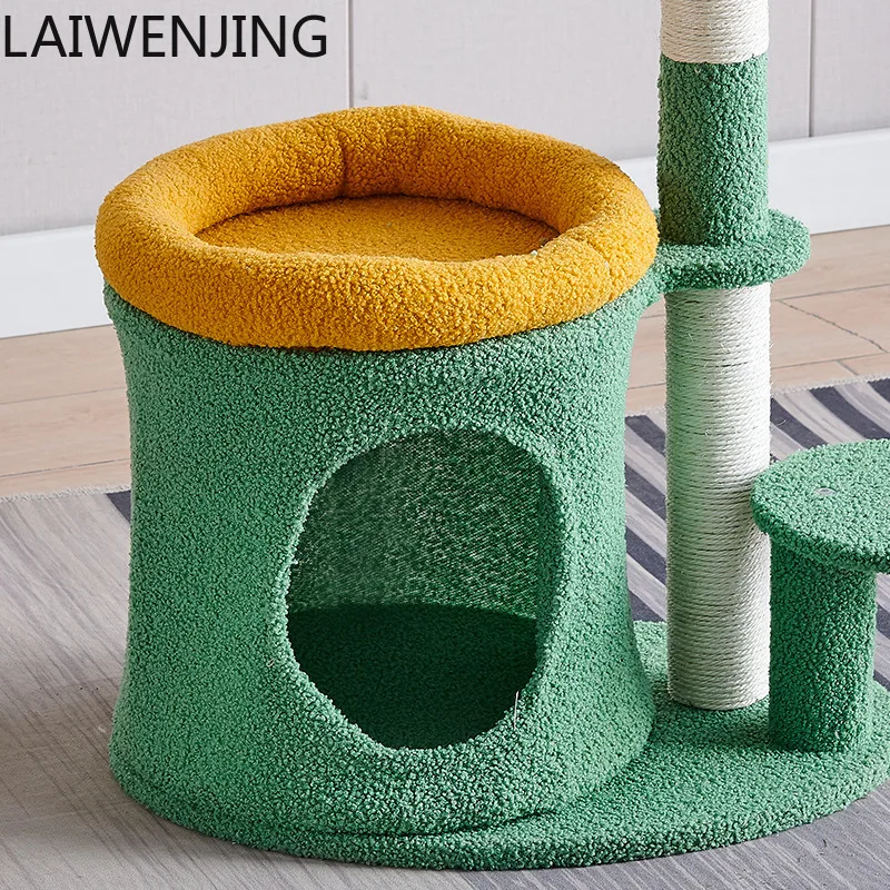 HLZ Cat Climbing Frame Nest Tree Cat Stand Integrated Cat Play Supplies