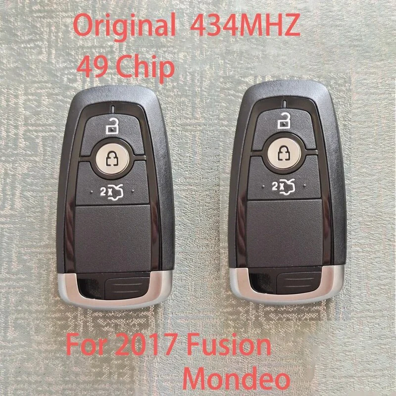 

Original 434MHZ Remote Control Key with 49 Chip for 2017 Ford Fusion Mondeo Edge Focus Smart Key 2/3 Button