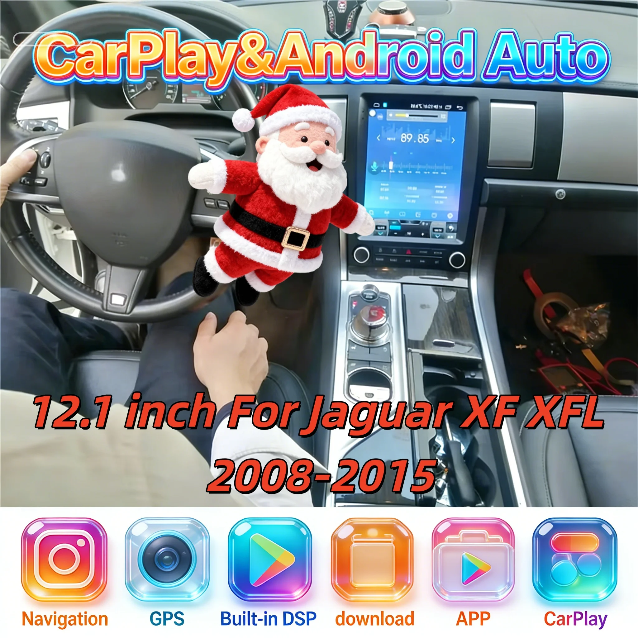 

12.1 inchAndroid Bluetooth 5.0 Auto Carplay For Jaguar XF XFL 2008-2015 Multimedia Player GPS Navigation Head unit Touch Screen