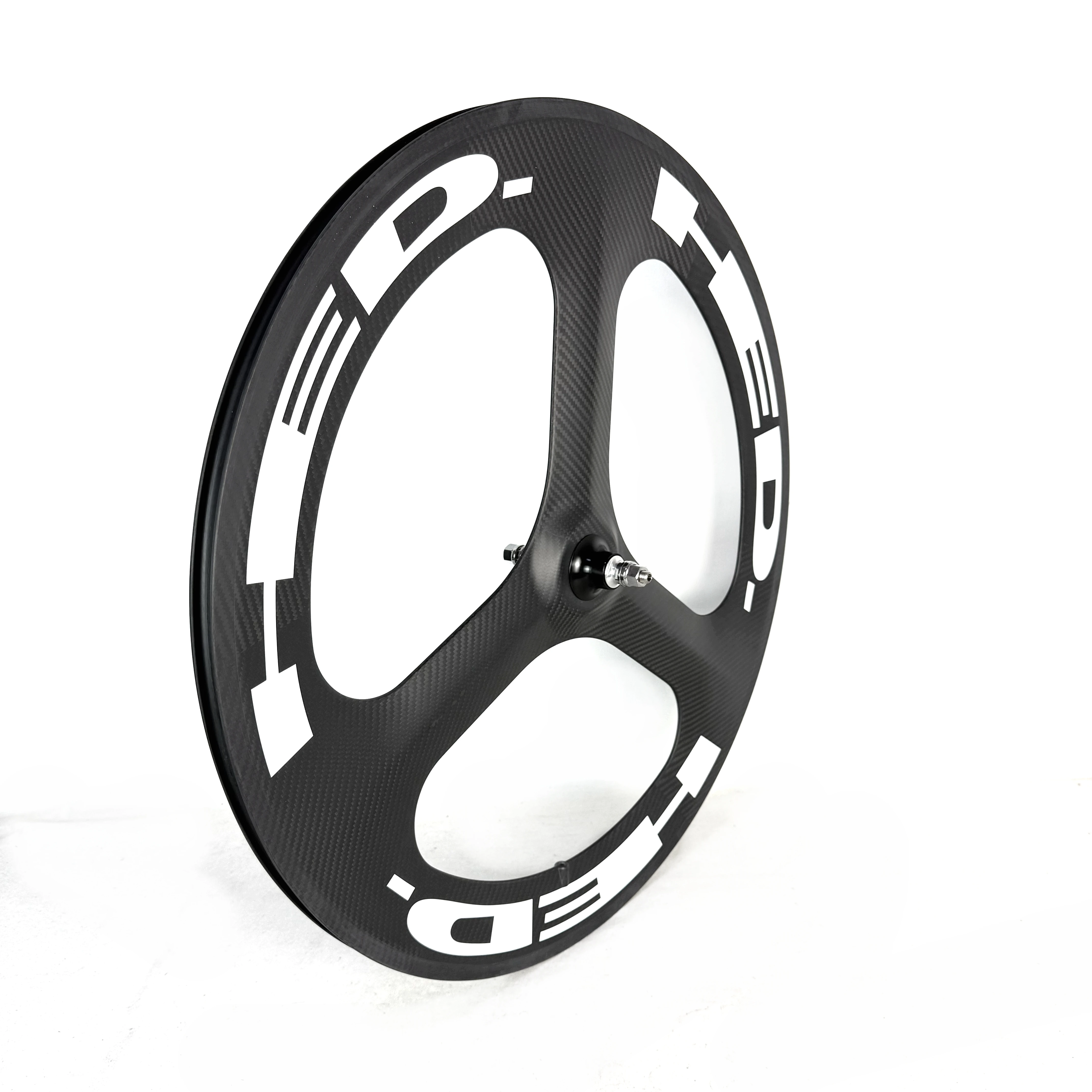 

700C 3-spoke Carbon Wheels 70mm Depth 23mm Width Fixed Gear/road Hub For Track/Road Racing Bicycle Tri-Spokes Carbon Wheelset