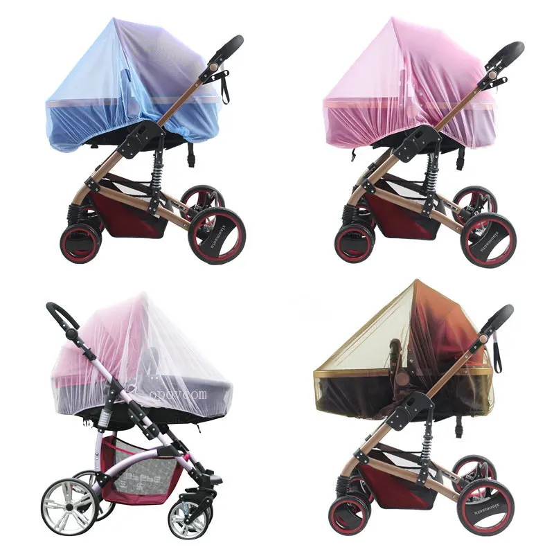 

Universal Baby Stroller Pushchair Mosquito Net Infant Baby Summer Mesh Carriage Full Cover Fly Protection Stroller Accessories