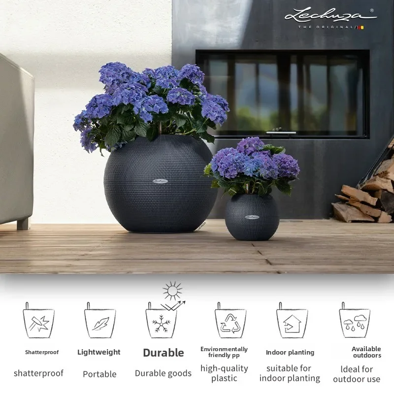 

Automatic water absorption intelligent creative ball floor flower pot