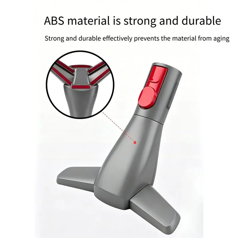 Y48A Variable Angle Mattress Dust Brush Head for Dyson V7 V8 V10 V11 V15, Wide Mouth Nozzle