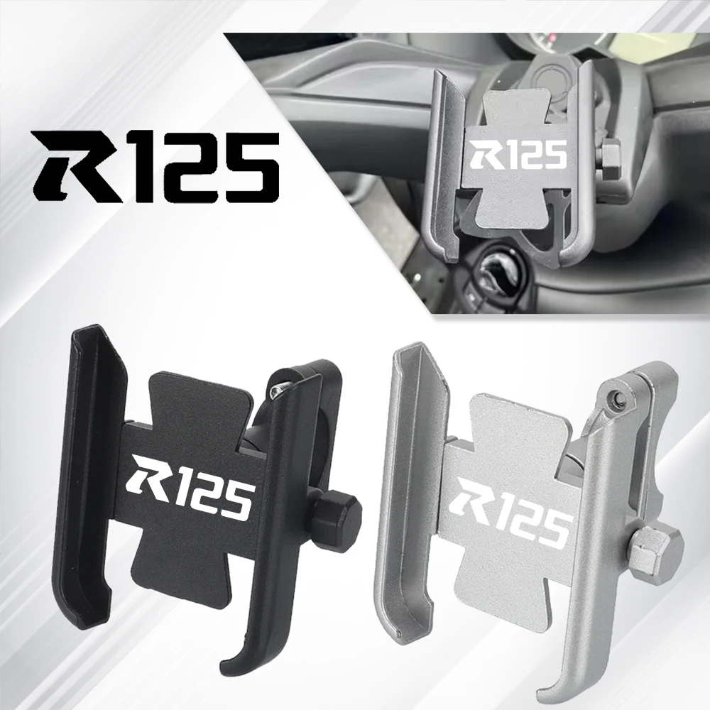 

Motorcycle Accessories Handlebar Mobile Phone Holder GPS Stand Bracket For Yamaha YZFR125 YZFR 125 2008-2020 2021 2022 2023 2024