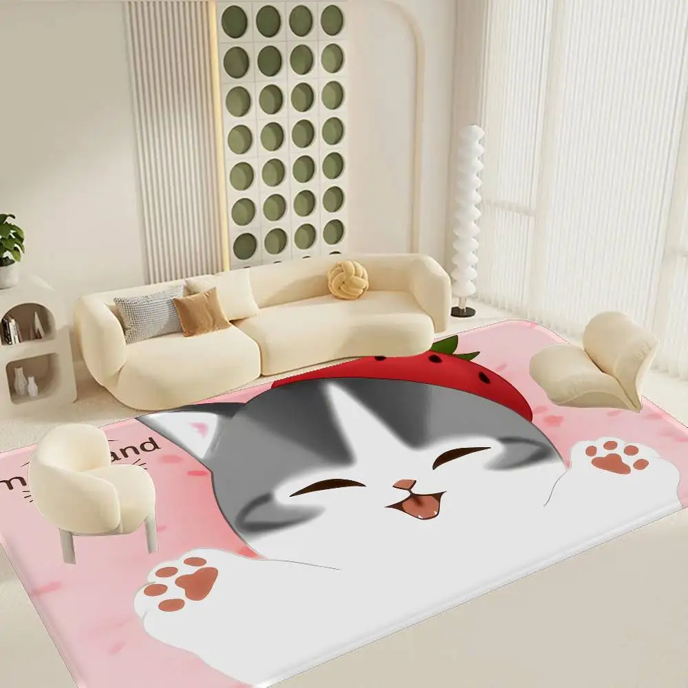 Funny Cat Mofusand Bathroom Mat INS Style Soft Bedroom Floor House Laundry Room Mat Anti-skid Welcome Doormat